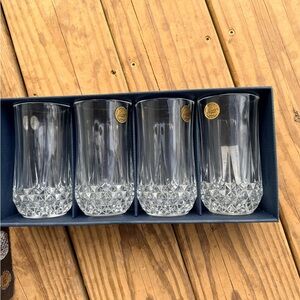Elegant Crystal Glass Tumbler Set